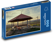 Altana z czerwonym dachem Puzzle 500 elementów - 46x30 cm
