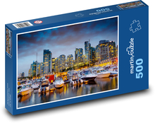 Schiffe im Hafen – Vancouver, Kanada Puzzle 500 Teile - 46 x 30 cm