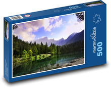 Natürlicher See in den Bergen Puzzle 500 Teile - 46 x 30 cm