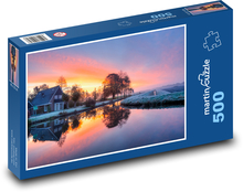 Východ slunce, ráno Puzzle 500 dílků - 46 x 30 cm
