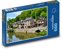 Magiczna wioska nad rzeką Puzzle 500 elementów - 46x30 cm