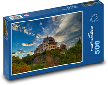 Abendlicht über dem Schloss Puzzle 500 Teile - 46 x 30 cm