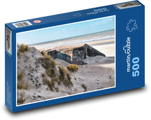 Bunkr v písečných dunách Puzzle 500 dílků - 46 x 30 cm