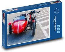 Motocykl - Sidecar Puzzle 500 dílků - 46 x 30 cm