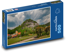 Miasto pod skałami – Niemcy, Oybin Puzzle 500 elementów - 46x30 cm