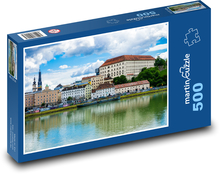 Austria, Linz - historyczne miasto Puzzle 500 elementów - 46x30 cm