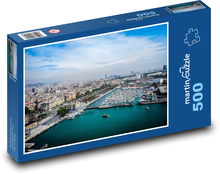 Spanien, Barcelona - Hafen Puzzle 500 Teile - 46 x 30 cm