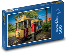 Historická tramvaj Puzzle 500 dílků - 46 x 30 cm