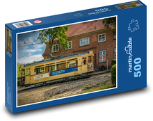 Historická tramvaj Puzzle 500 dílků - 46 x 30 cm