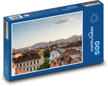 Panorama der historischen Stadt, Graz - Österreich Puzzle 500 Teile - 46 x 30 cm