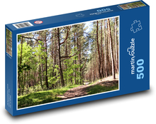 Waldweg im Sommerlicht Puzzle 500 Teile - 46 x 30 cm