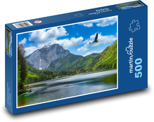Jazero, hory, príroda Puzzle 500 dielikov - 46 x 30 cm 