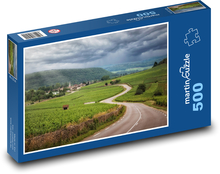 Kręta droga między winnicami Puzzle 500 elementów - 46x30 cm