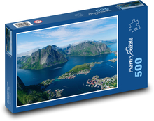 Norsko - Fjordy Puzzle 500 dílků - 46 x 30 cm
