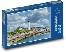 Lighthouse, coast Puzzle of 500 pieces - 46 x 30 cm 