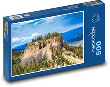 Felswand in einer Berglandschaft Puzzle 500 Teile - 46 x 30 cm