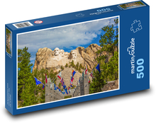 USA - Mount Rushmore, skalný pamätník Puzzle 500 dielikov - 46 x 30 cm 