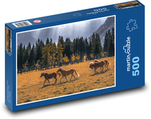 Príroda, kone Puzzle 500 dielikov - 46 x 30 cm 