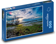 Příroda, jezero Puzzle 500 dílků - 46 x 30 cm