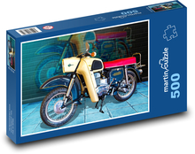 Stylová retro motorka Puzzle 500 dílků - 46 x 30 cm