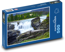 Waterfall, lake Puzzle of 500 pieces - 46 x 30 cm 