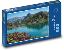 Horské jezero Puzzle 500 dílků - 46 x 30 cm