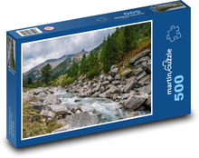 horský potok Puzzle 500 dielikov - 46 x 30 cm