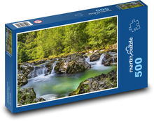 Natur, Fluss, Wasserfall Puzzle 500 Teile - 46 x 30 cm