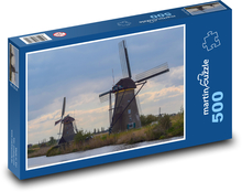 Windmills Puzzle of 500 pieces - 46 x 30 cm 