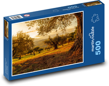 Drzewa, sad Puzzle 500 elementów - 46x30 cm