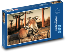 Lemur kata Puzzle 500 dílků - 46 x 30 cm
