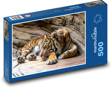 Tygrys Puzzle 500 elementów - 46x30 cm