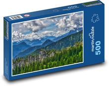 Mountains, trees Puzzle of 500 pieces - 46 x 30 cm 
