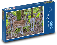 European fallow deer Puzzle of 500 pieces - 46 x 30 cm