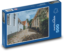 Městečko, ulička Puzzle 500 dílků - 46 x 30 cm