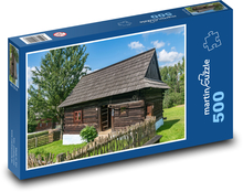Slovensko, skanzen, ľudová architektúra Puzzle 500 dielikov - 46 x 30 cm 