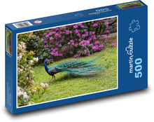 Pfau im Park Puzzle 500 Teile - 46 x 30 cm