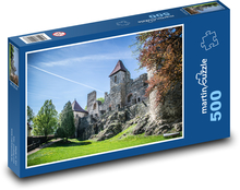 Středověká architektura Puzzle 500 dílků - 46 x 30 cm