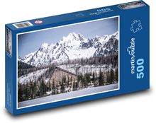 Slovensko - zima, Štrbské Pleso Puzzle 500 dielikov - 46 x 30 cm 