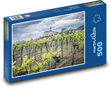 Mikulov, zámok, vinice Puzzle 500 dielikov - 46 x 30 cm 