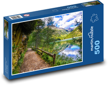 Straße am See Puzzle 500 Teile - 46 x 30 cm