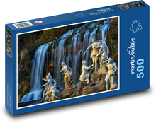 Italien - Caserta Wasserfall Puzzle 500 Teile - 46 x 30 cm