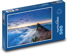 Mraky nad vrcholky hor Puzzle 500 - 46x30 cm
