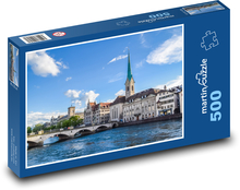 Švýcarsko - Curych Puzzle 500 dílků - 46 x 30 cm
