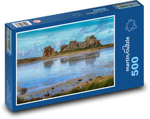 Bretaň - dům ve skalách Puzzle 500 dílků - 46 x 30 cm