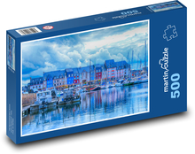 Lodě v přístavu Puzzle 500 dílků - 46 x 30 cm