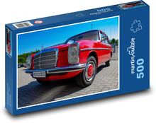 Czerwony samochód retro Puzzle 500 elementów - 46x30 cm