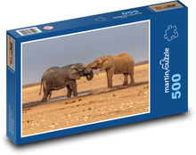 African elephant Puzzle of 500 pieces - 46 x 30 cm 