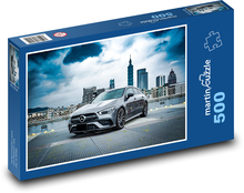 Športové auto v meste Puzzle 500 dielikov - 46 x 30 cm 