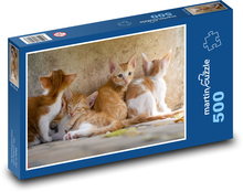 Kocięta, koty Puzzle 500 elementów - 46x30 cm